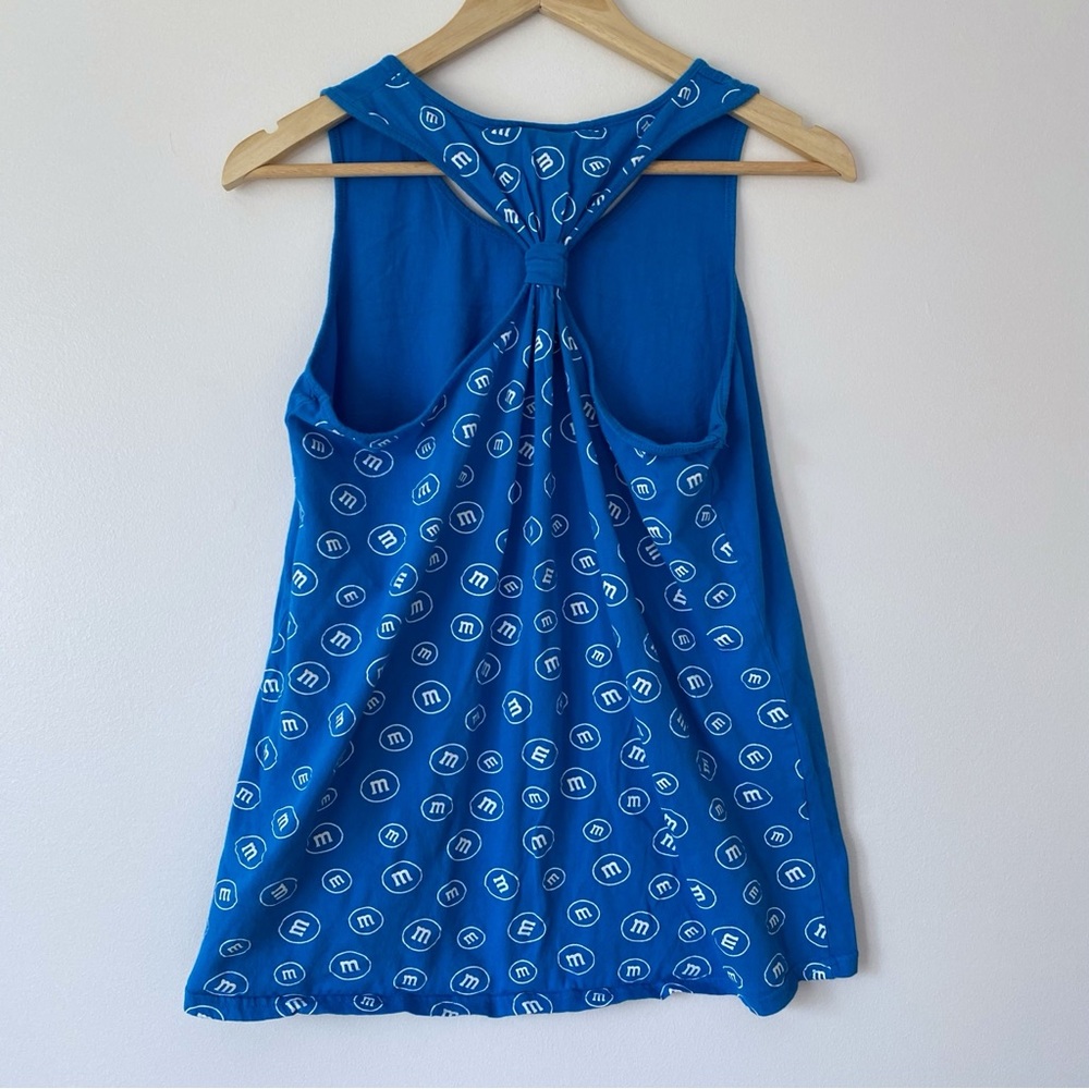 2/$16 M&M’s World Blue Racerback Tank Top - Picture 4 of 8
